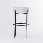 Design Republique Aria Boucle Counter Stool Silver