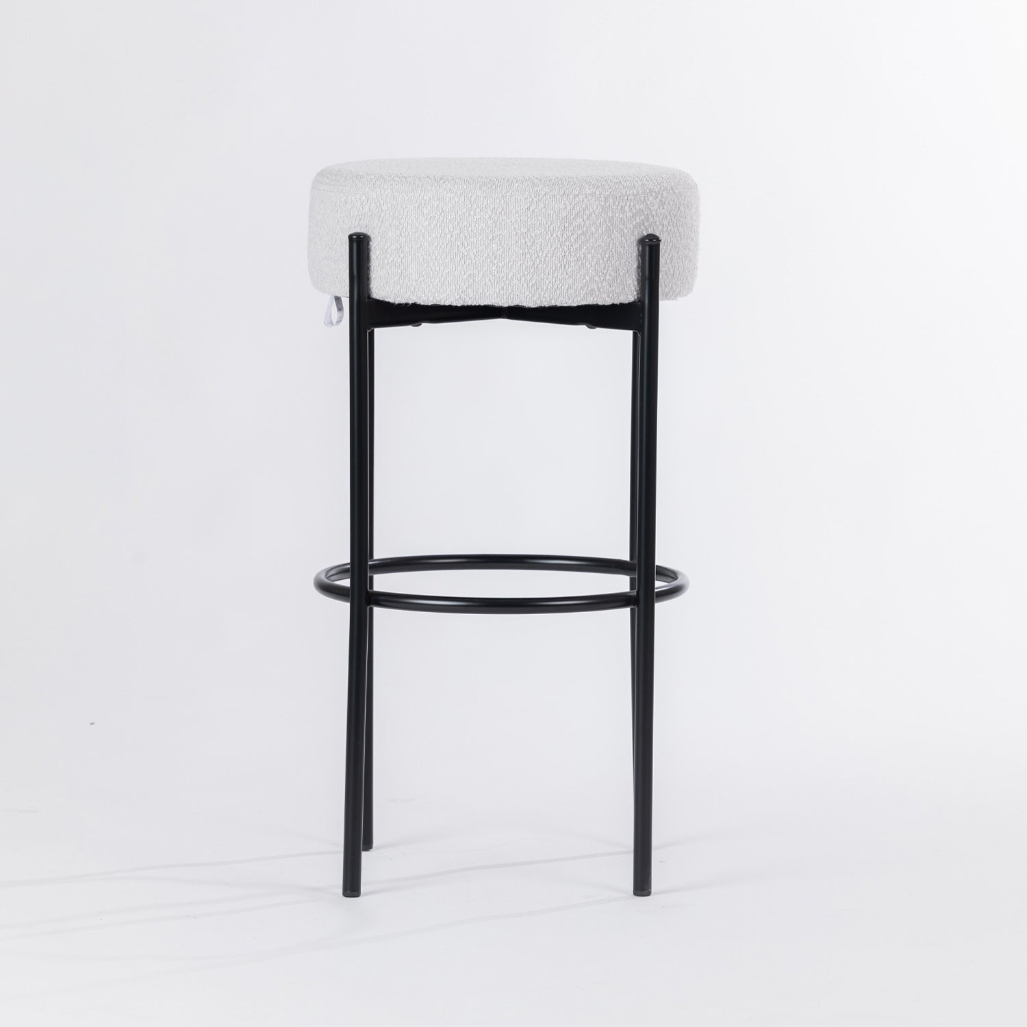 Design Republique Aria Boucle Counter Stool Silver