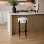 Design Republique Aria Boucle Counter Stool Silver