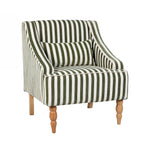 Design Republique Layne Green Stripe Chair