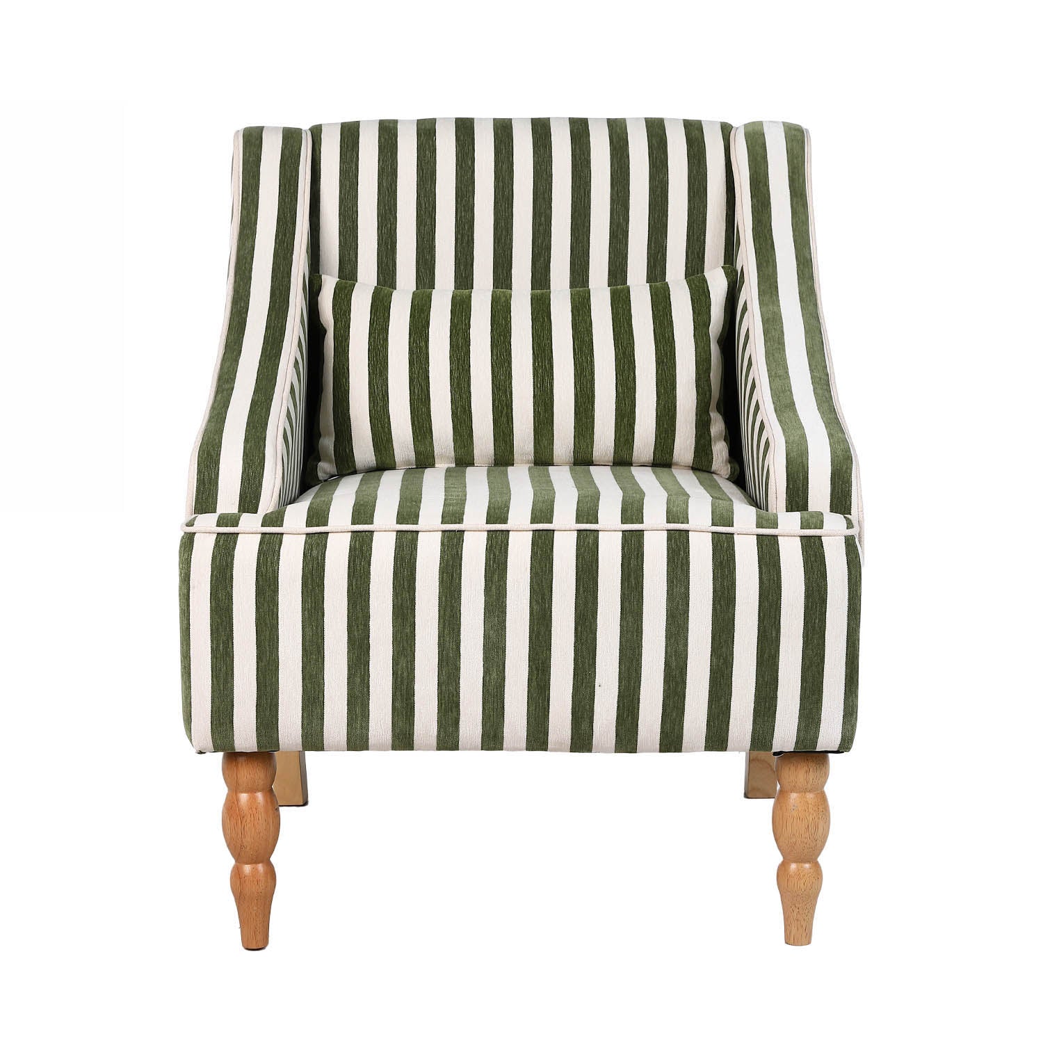 Design Republique Layne Green Stripe Chair