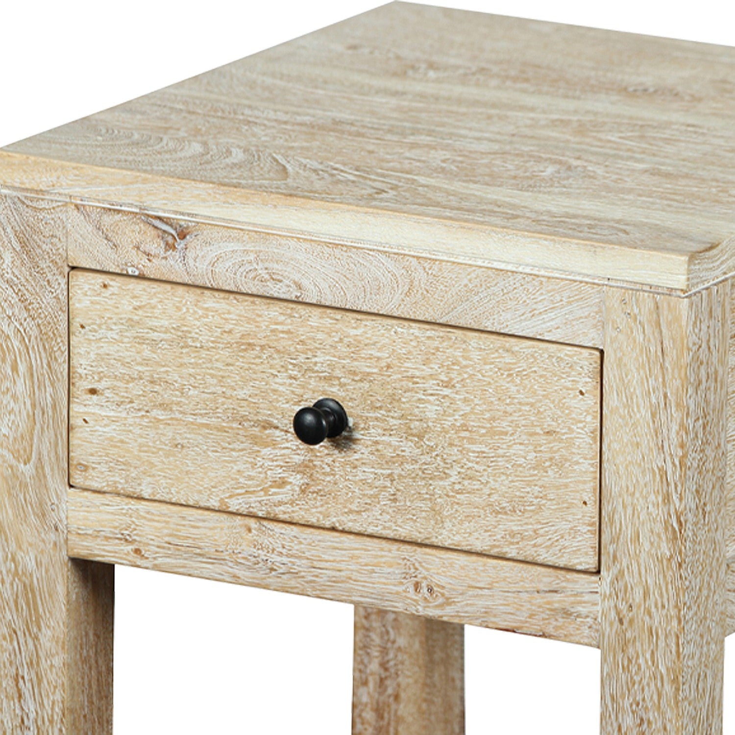 Gracious Living Rylee Wooden Bedside Table