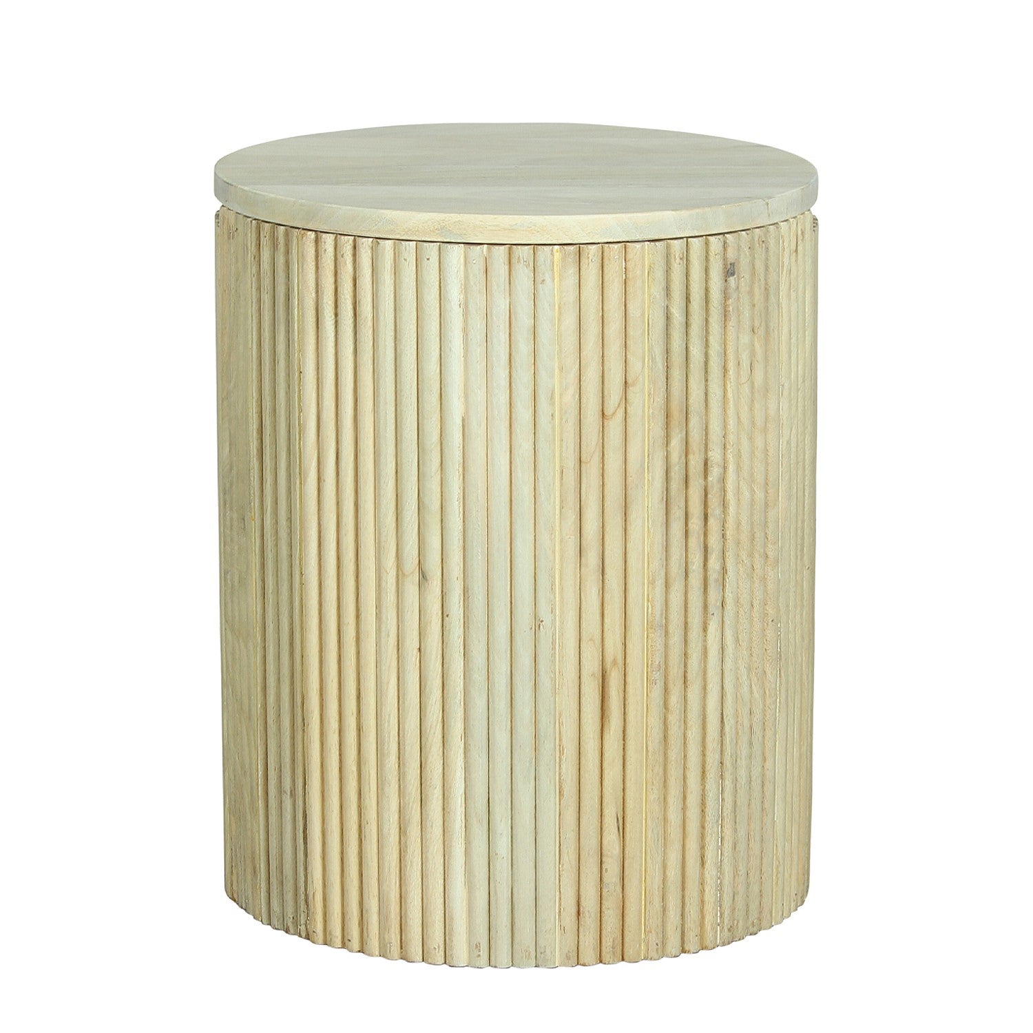 Cove Mango Wood Storage Side Table