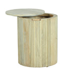 Cove Mango Wood Storage Side Table