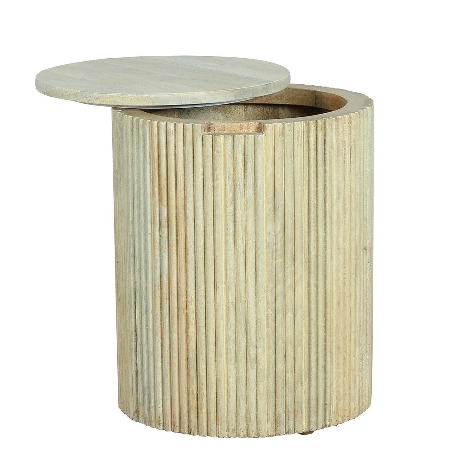 Cove Mango Wood Storage Side Table