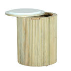 Cove Mango Wood Storage Side Table