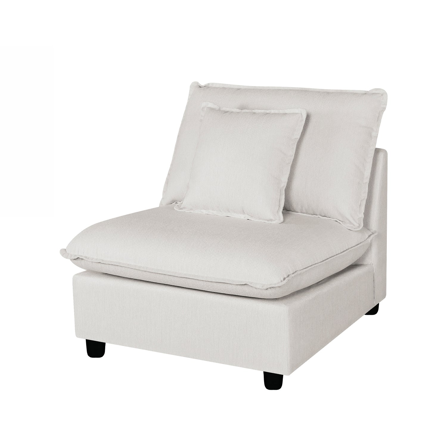 Design Republique Oakley Modular Armless Chair Natural