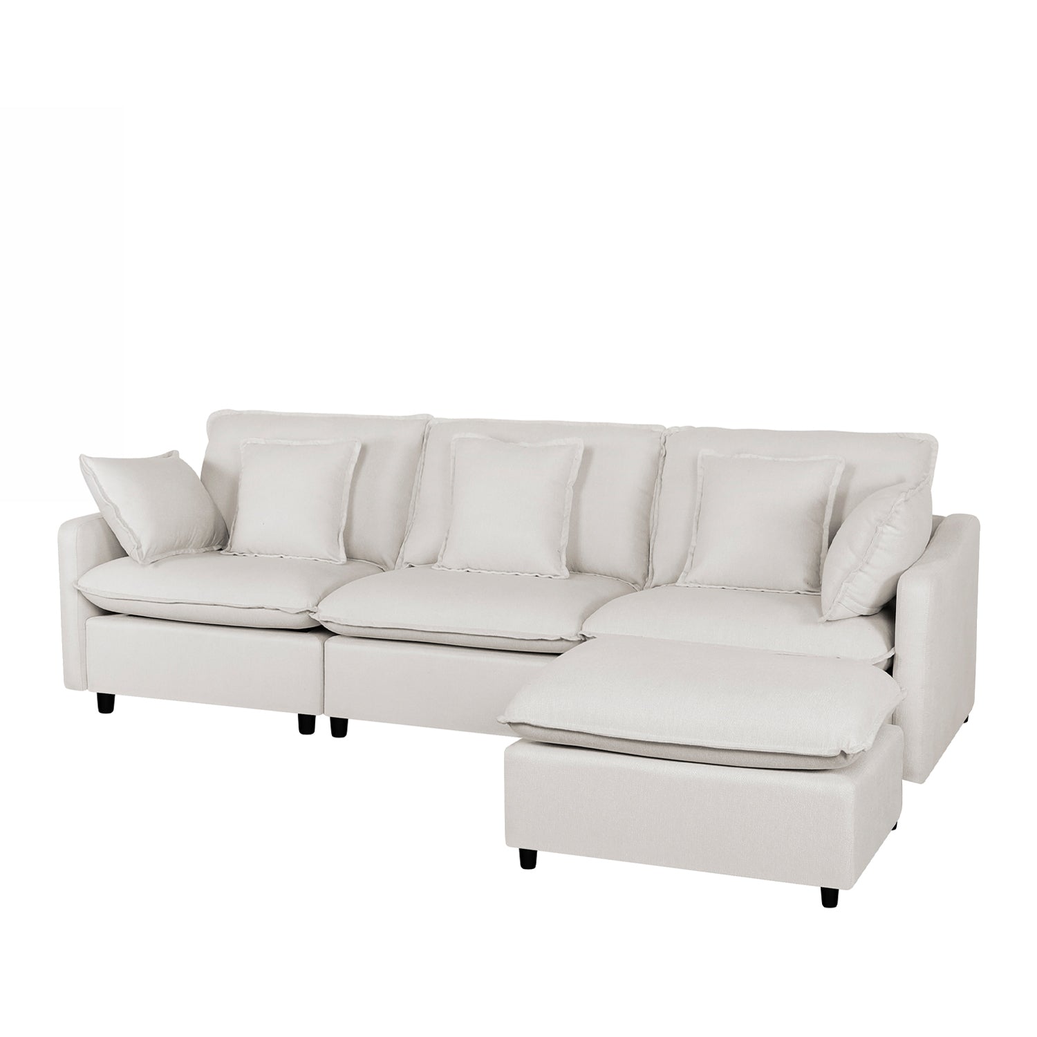 Design Republique Oakley Modular Right Hand Chair Natural