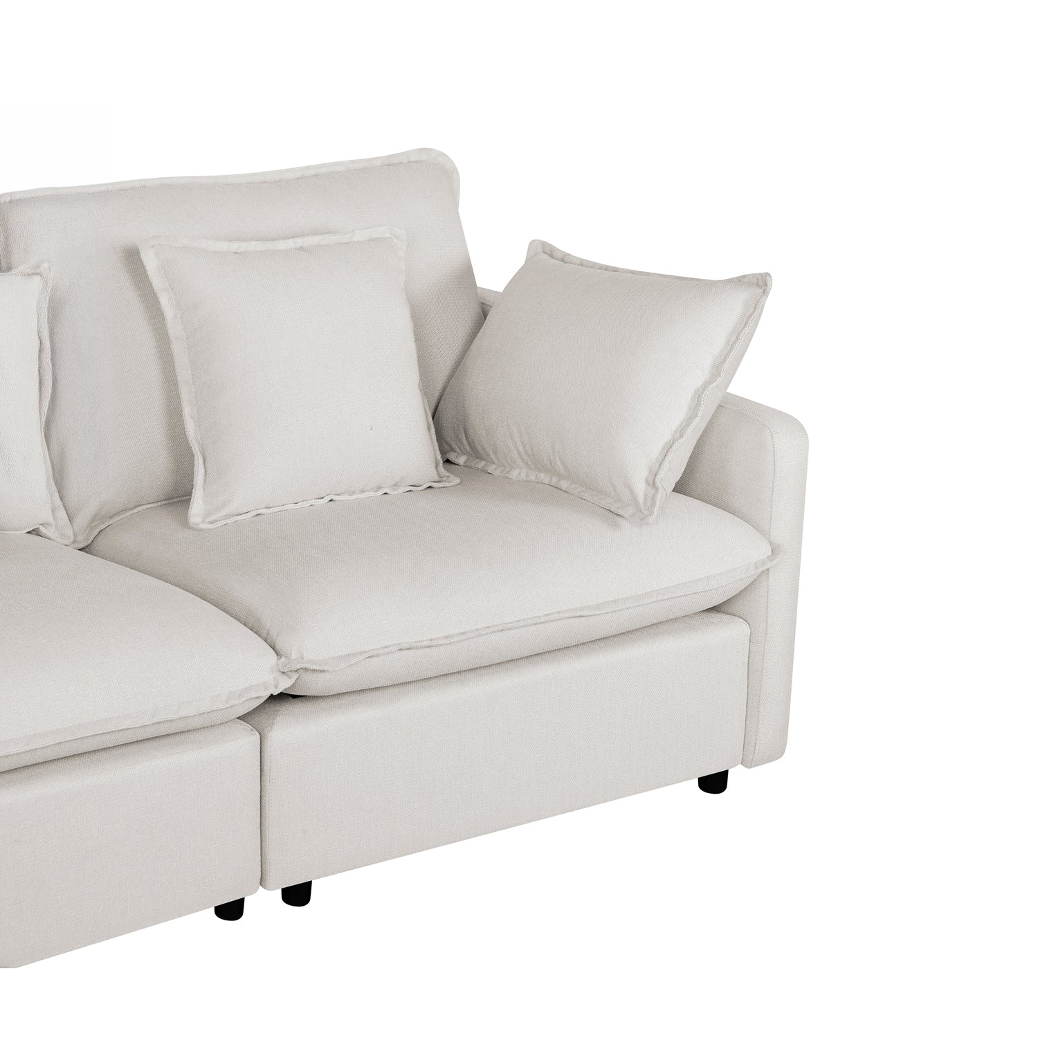 Design Republique Oakley Modular Right Hand Chair Natural
