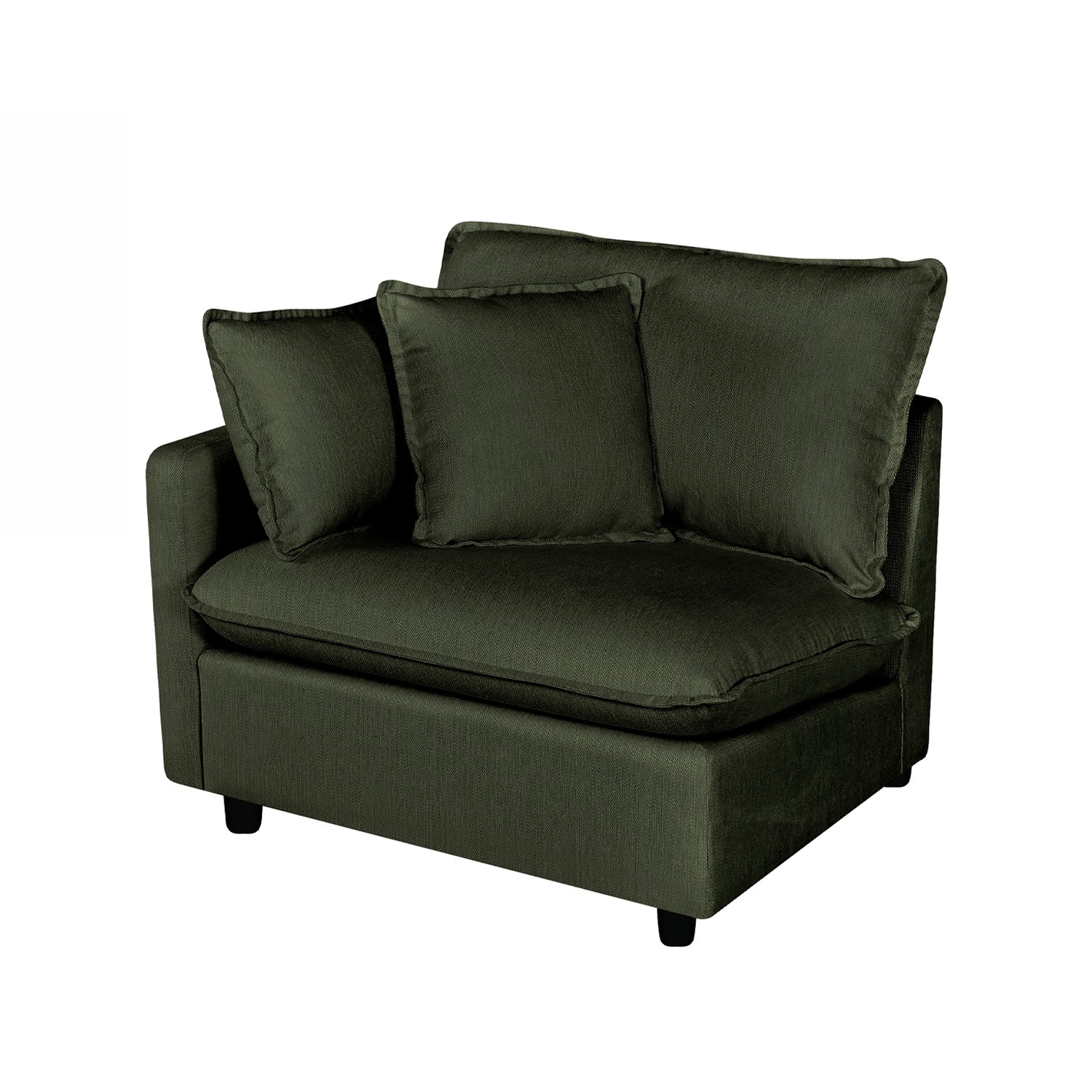 Design Republique Oakley Modular Left Hand Chair Moss