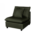 Design Republique Oakley Modular Armless Chair Moss