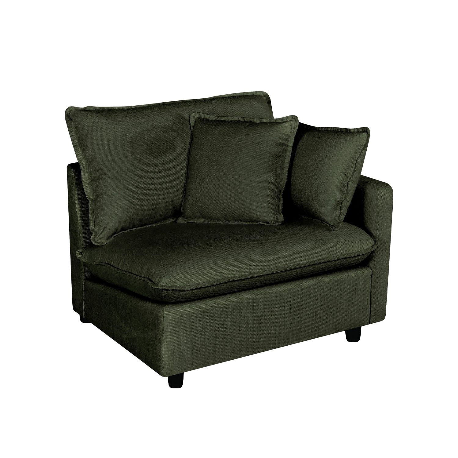 Design Republique Oakley Modular Right Hand Chair Moss