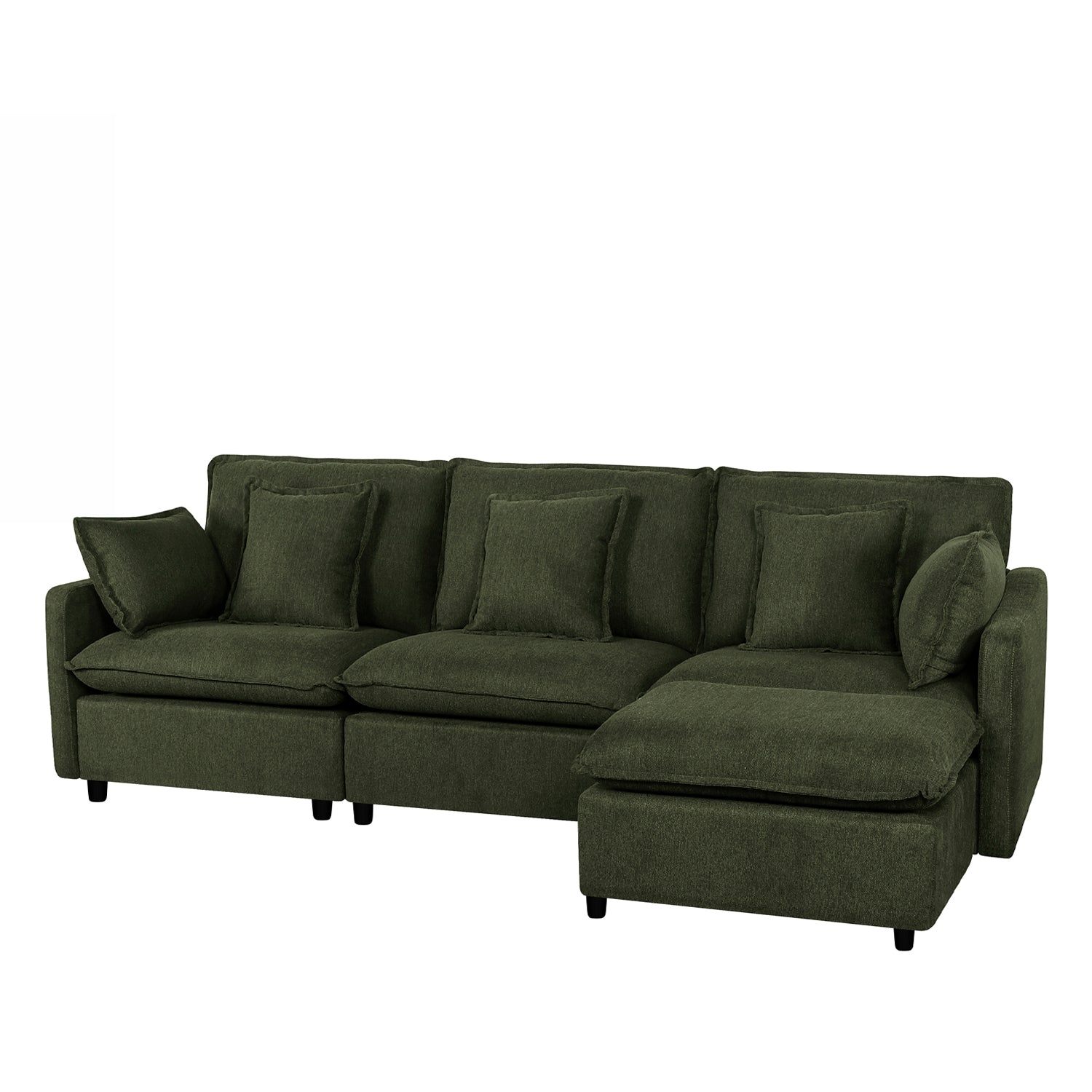 Design Republique Oakley Modular Right Hand Chair Moss