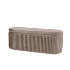 Design Republique Pleated Velvet Bench