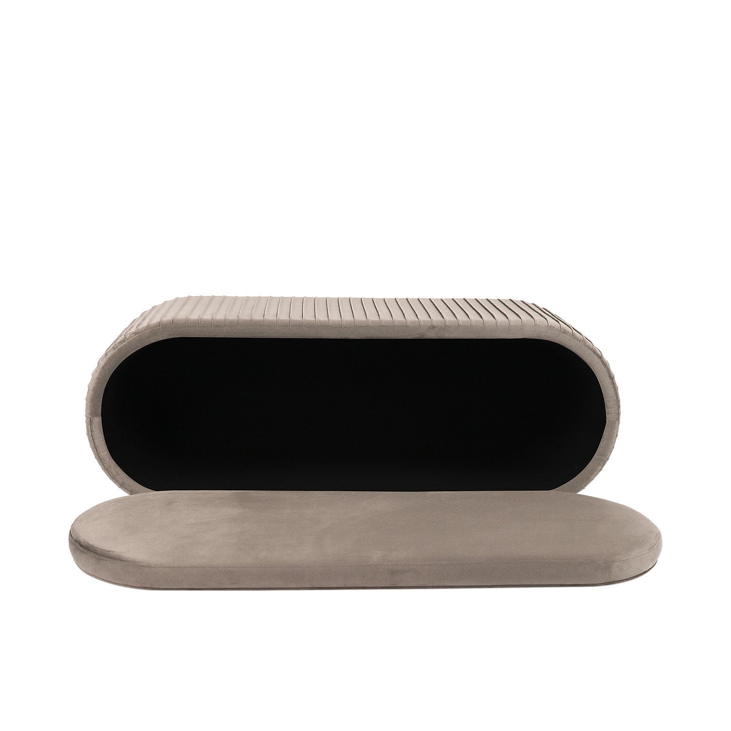 Design Republique Pleated Velvet Bench
