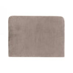 Design Republique Taupe Pleated Velvet Headboard Queen