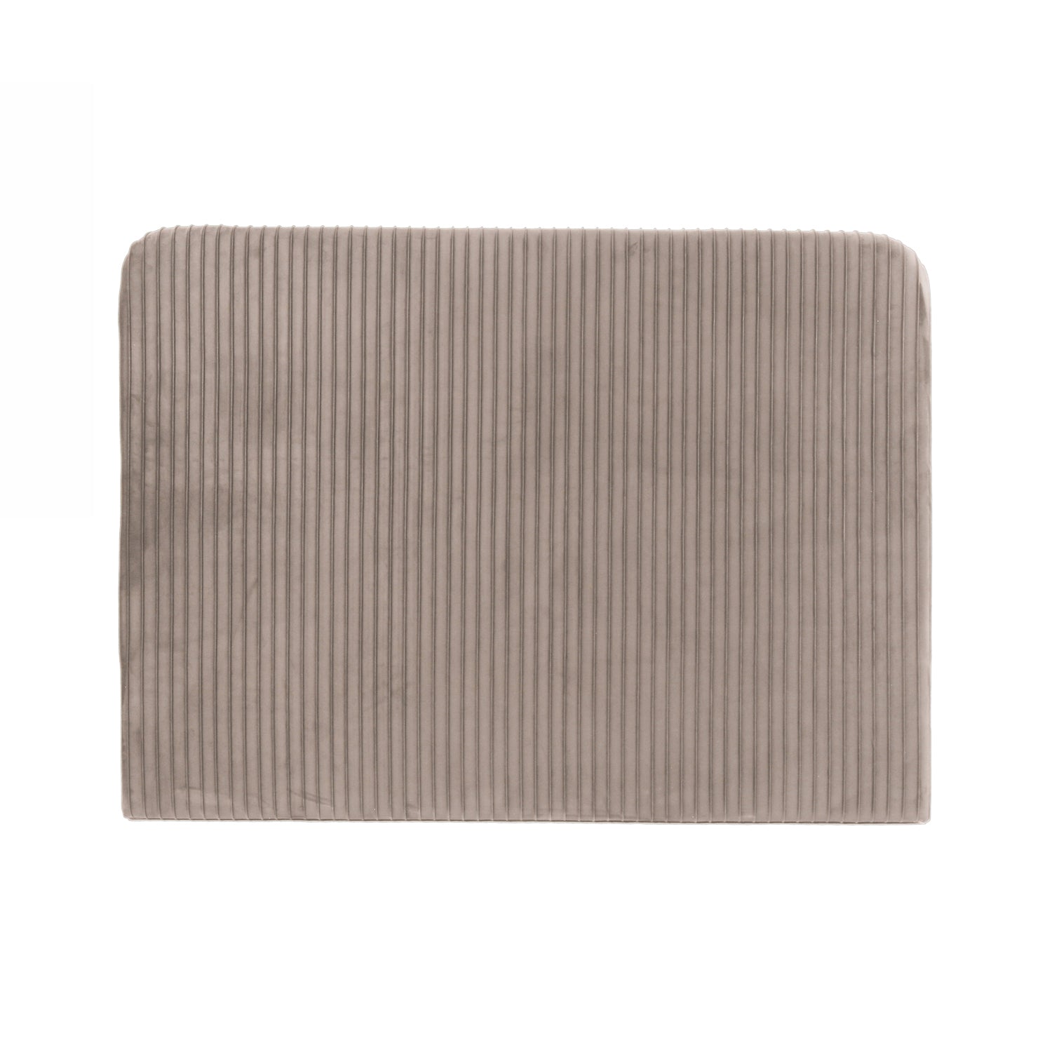 Design Republique Taupe Pleated Velvet Headboard Queen