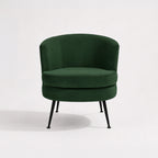 Design Republique Emerald Pleated Velvet Armchair