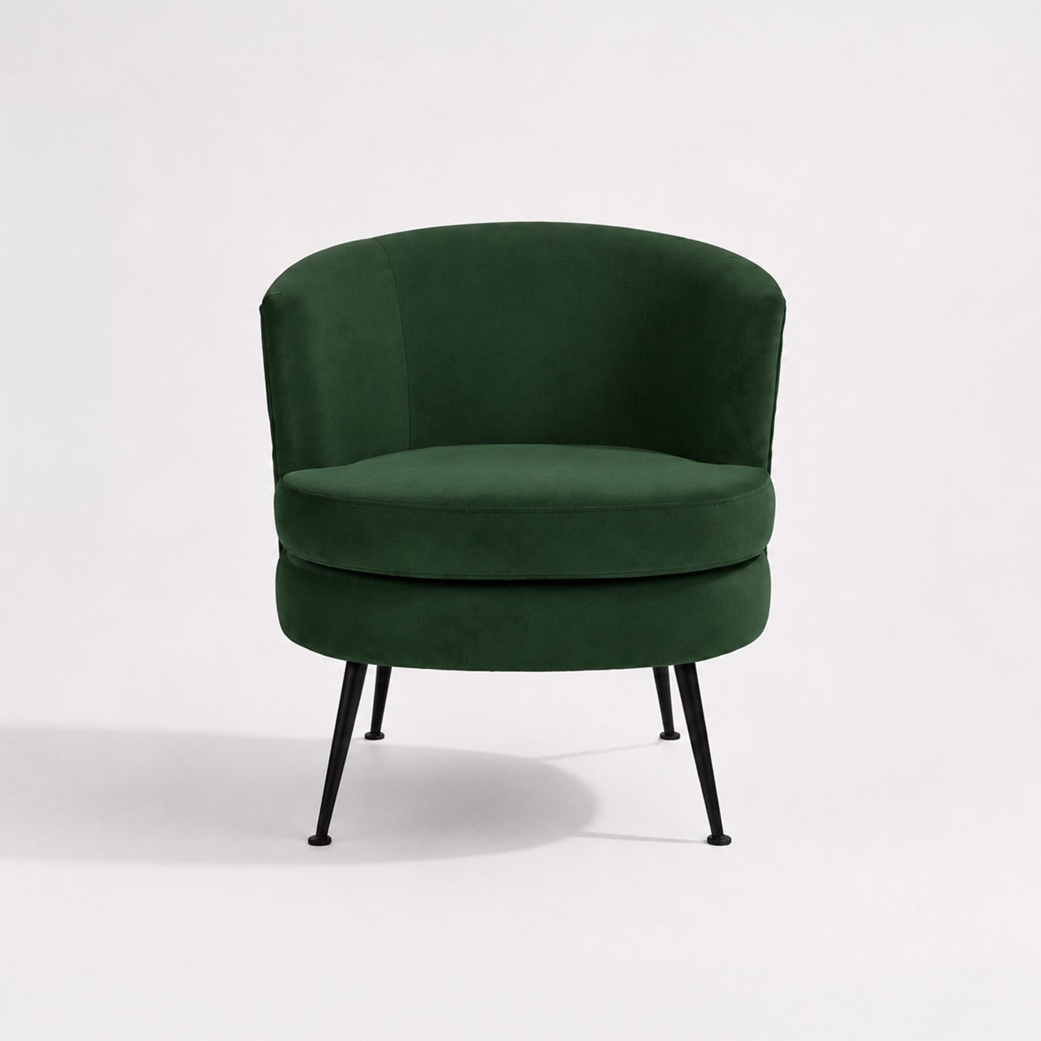 Design Republique Emerald Pleated Velvet Armchair