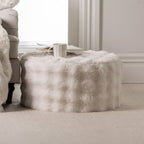 Design Republique Lottie Faux Fur Large Ottoman