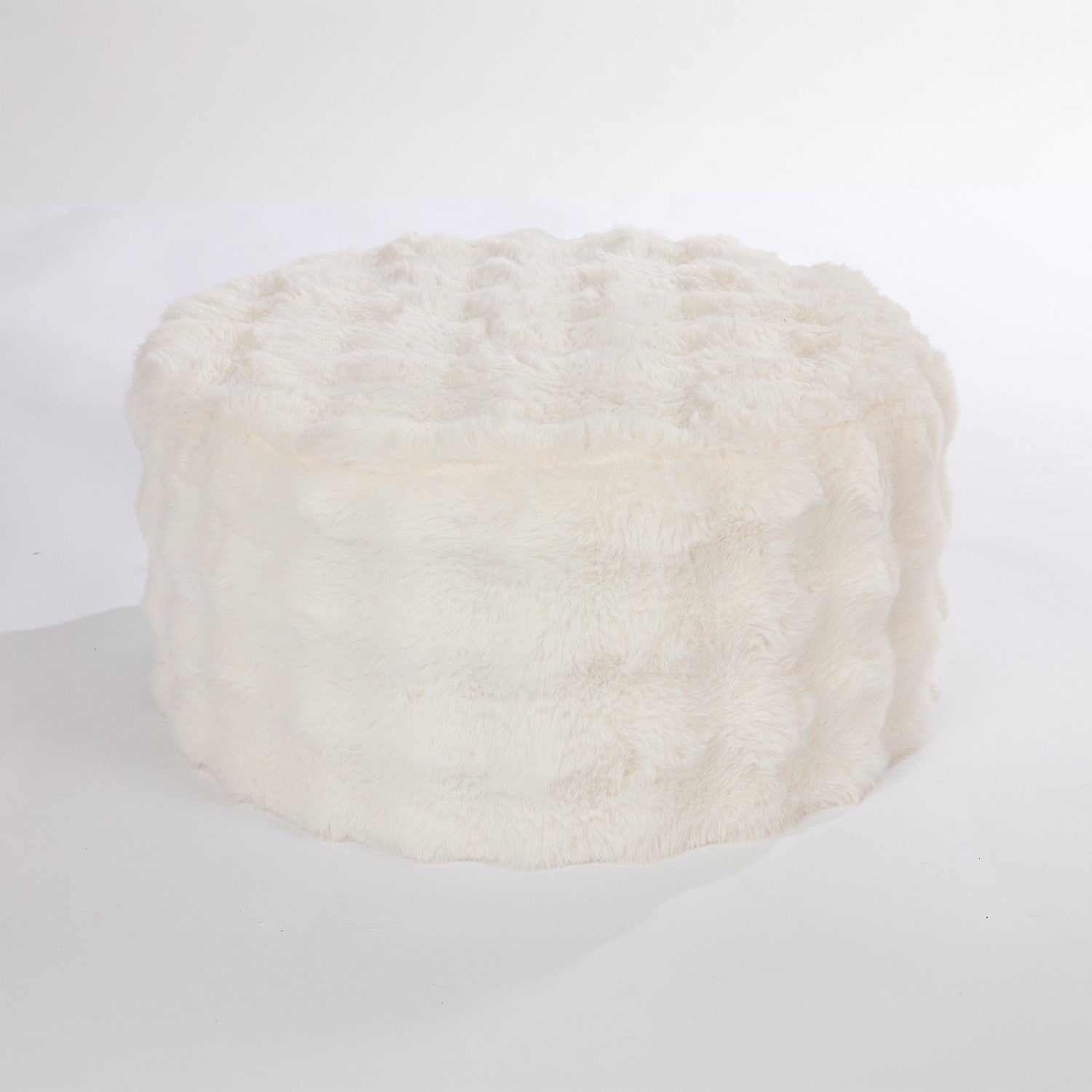 Design Republique Lottie Faux Fur Large Ottoman