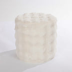 Design Republique Lottie Faux Fur Small Ottoman