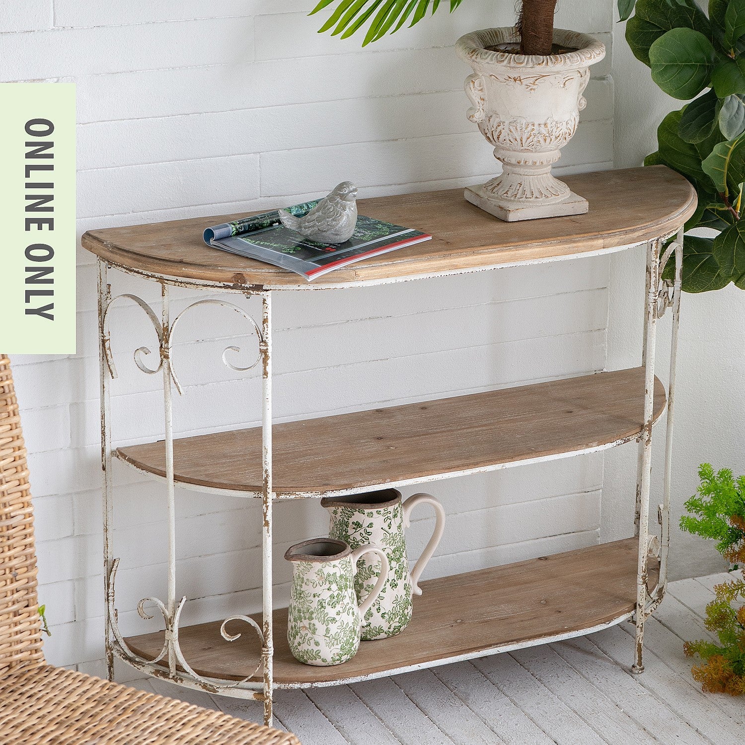 Gracious Living Lily Ornate Console Table
