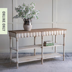 Gracious Living Lily Distressed Console Table