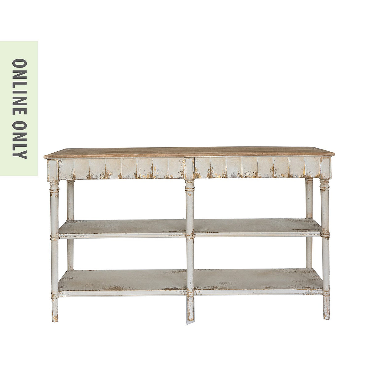 Gracious Living Lily Distressed Console Table