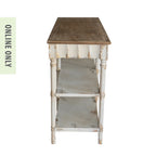 Gracious Living Lily Distressed Console Table