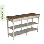Gracious Living Lily Distressed Console Table