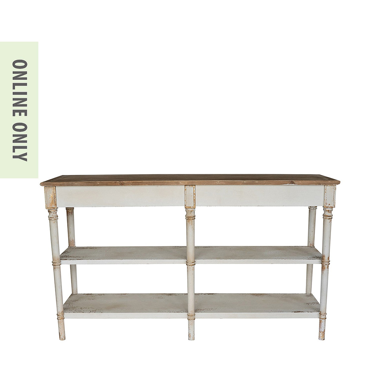 Gracious Living Lily Distressed Console Table