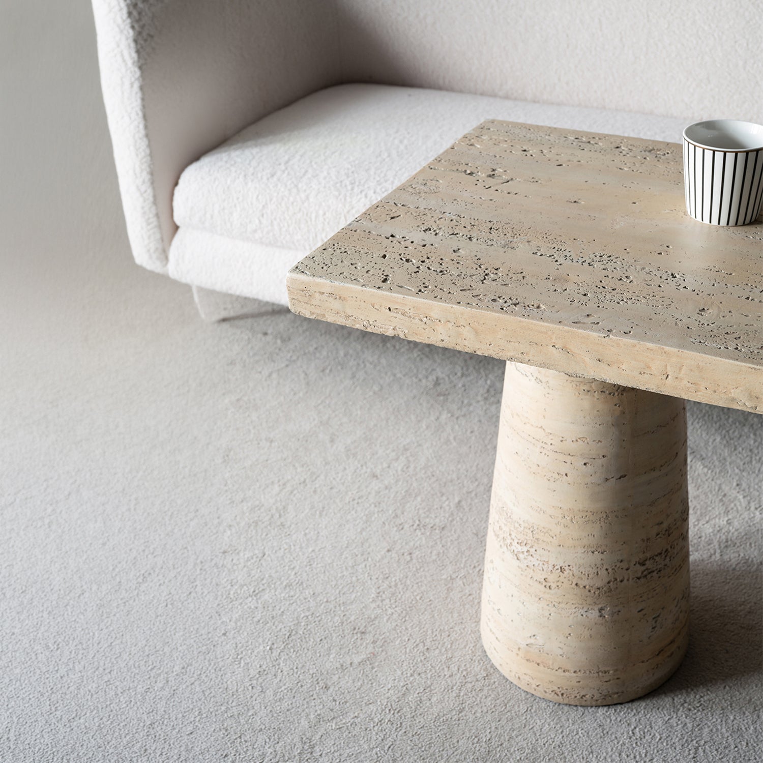 Design Republique Cement Look Side Table Square