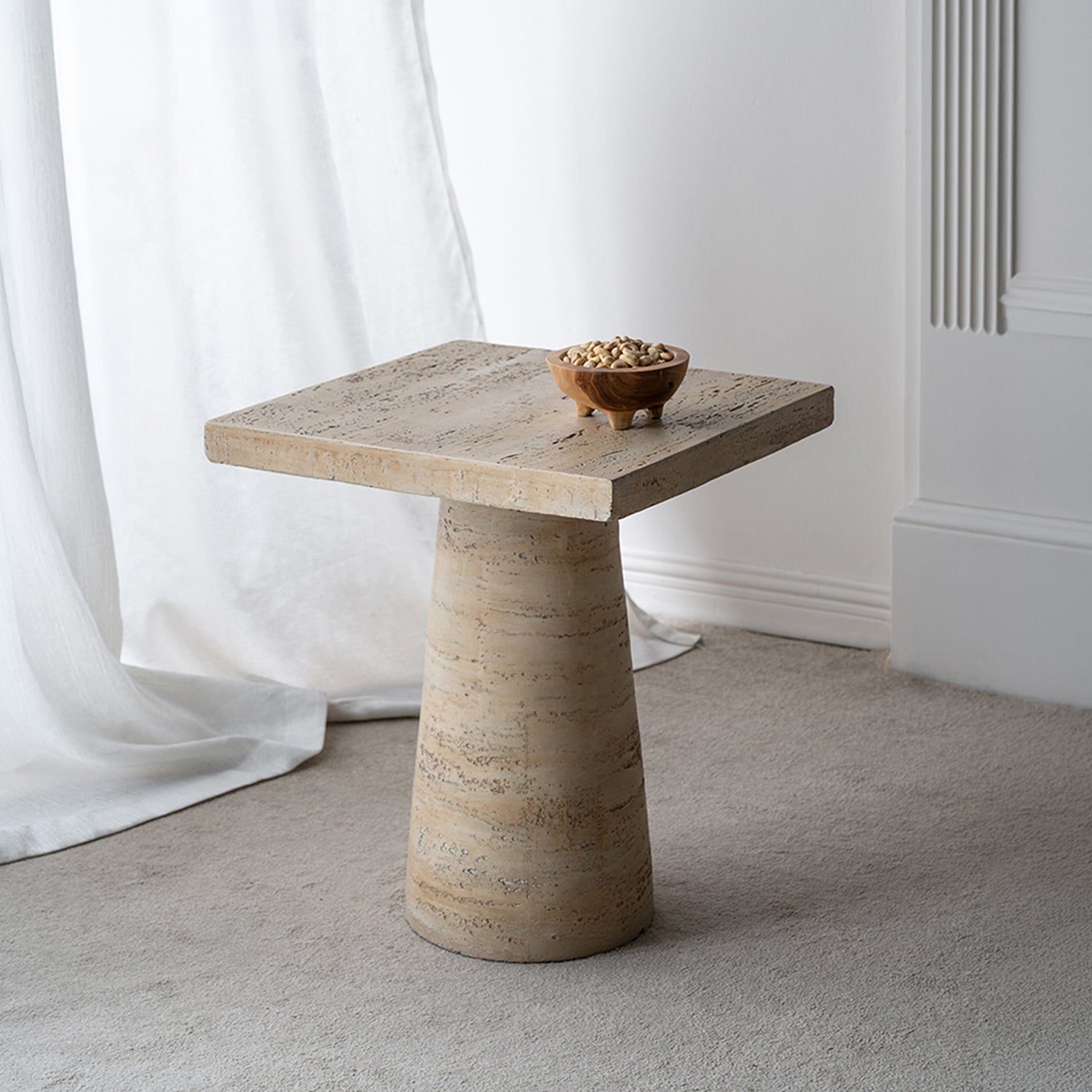 Design Republique Cement Look Side Table Square