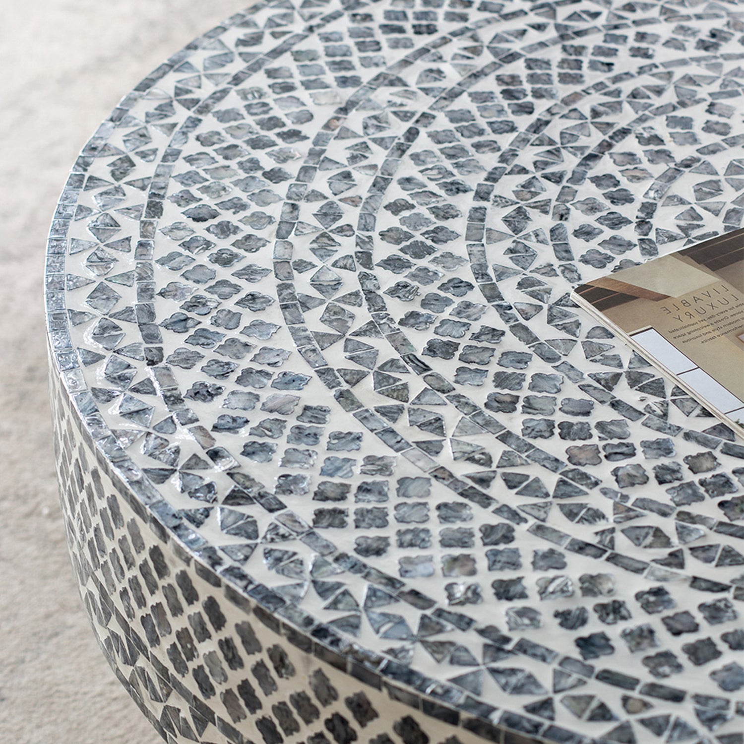 Design Republique Capiz Inlay Coffee Table