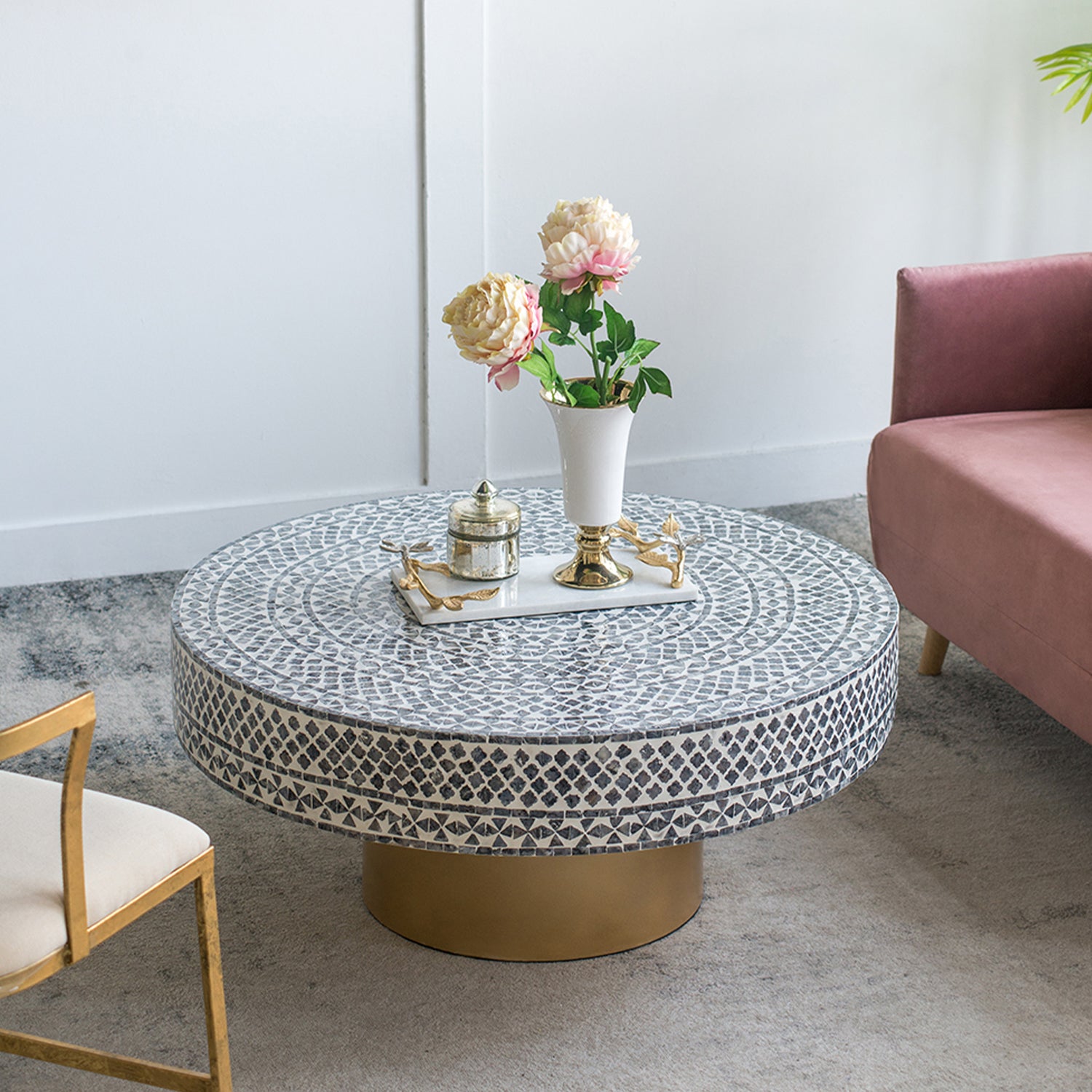 Design Republique Capiz Inlay Coffee Table