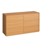 Home Co. Olsen 6 Drawer Dresser in Natural styled in a warm bedroom, featuring six spacious drawers and a clean wood-look finish.
