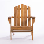 A wooden cape cod-style chair with a warm medium brown finish, shown on a clean white studio background.