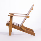 A wooden cape cod-style chair with a warm medium brown finish, shown on a clean white studio background.