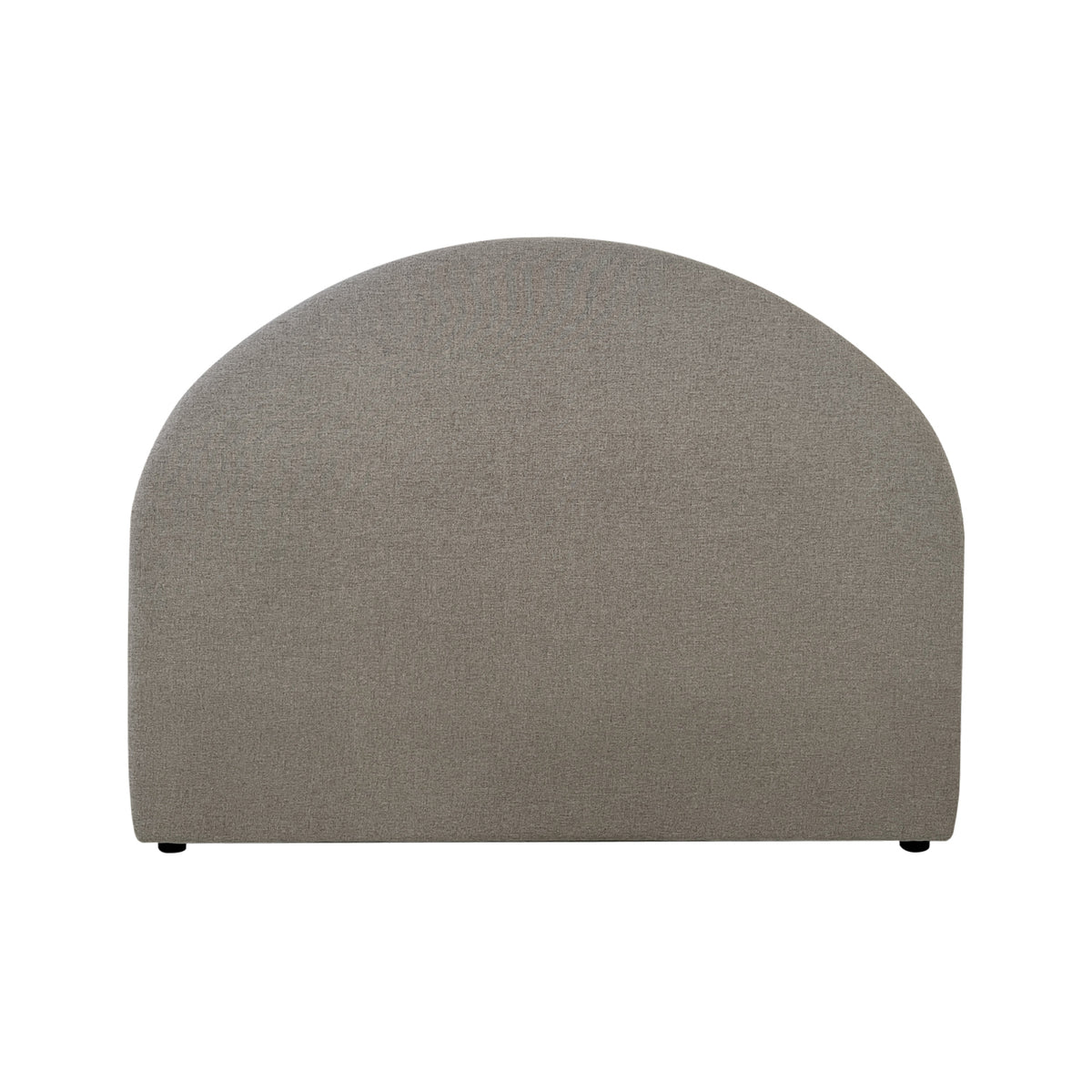 Green Eve Arch Headboard featuring a wide rounded arch silhouette, smooth fabric upholstery and a simple contemporary design.
