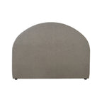 Green Eve Arch Headboard featuring a spacious curved arch design, smooth upholstered fabric and a modern minimalist appearance.