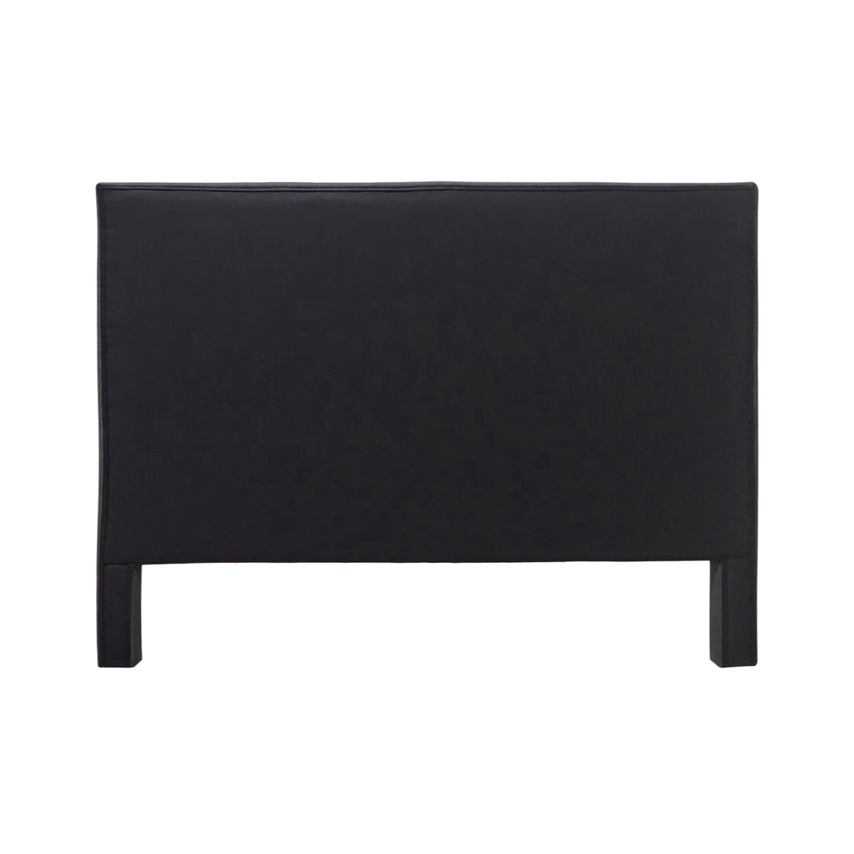 Rear view of the Dark Grey Jade Linen Look Headboard showing the smooth fabric backing and two supporting legs.