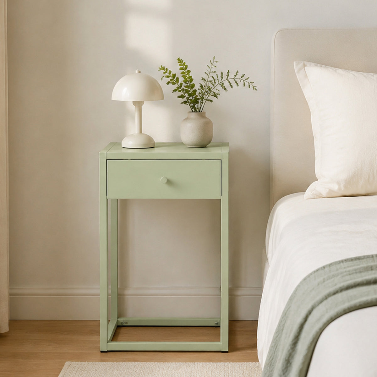 Design Republique Mila Sage Bedside Table | BB&B NZ – Bed Bath & Beyond NZ