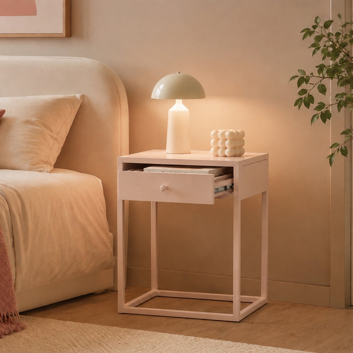 Design Republique Mila Pink Bedside Table | BB&B NZ – Bed Bath & Beyond NZ