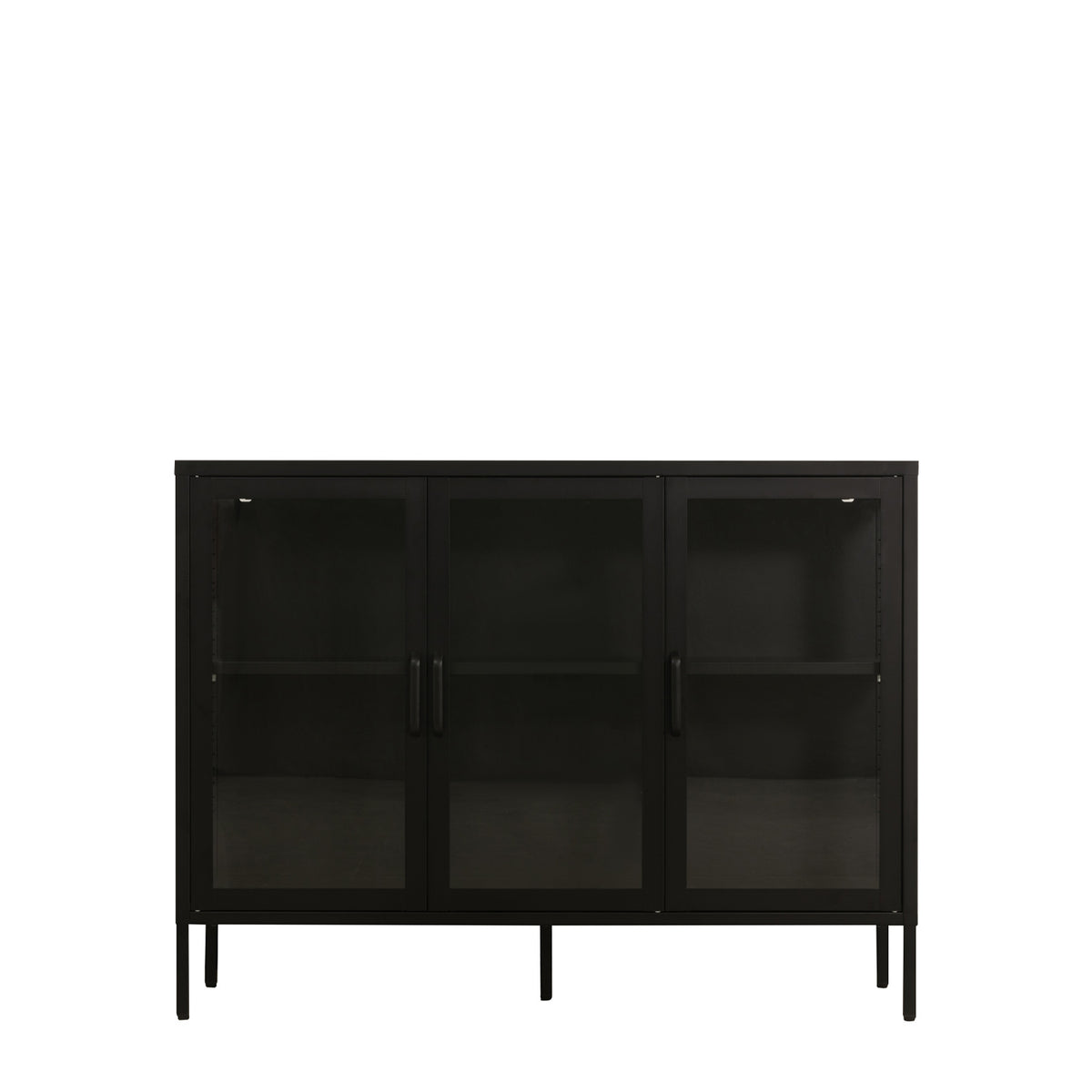 Design Republique Lincoln 3 Door Sideboard Black | BB&B NZ – Bed Bath ...