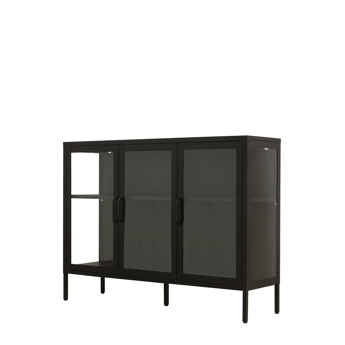 Design Republique Lincoln 3 Door Sideboard Black | BB&B NZ – Bed Bath ...