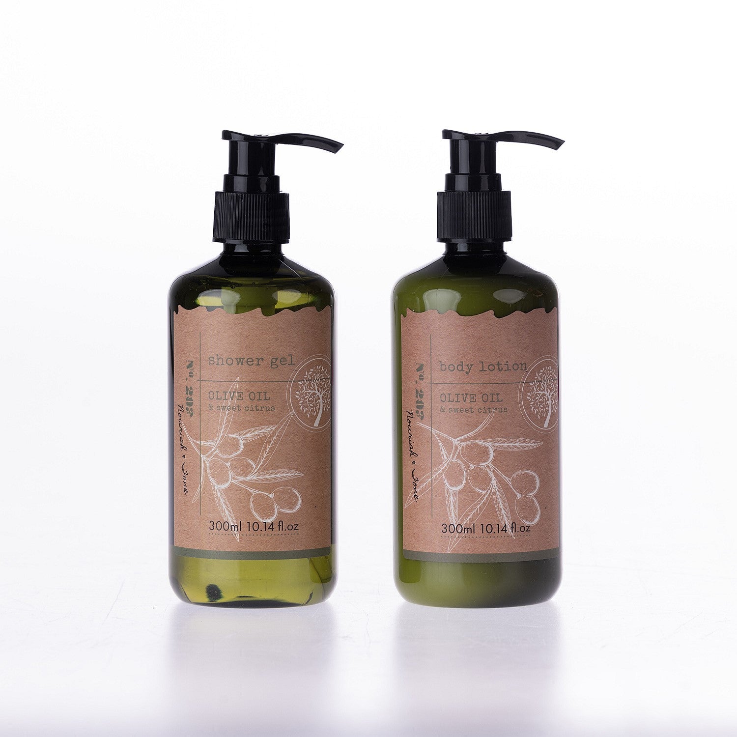 Pure Natures Olive Oil & Sweet Citrus 2 Piece Body Care Set