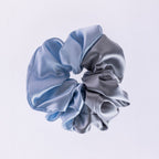 Grace & Gild Shalah Two Tone Scrunchie Blue