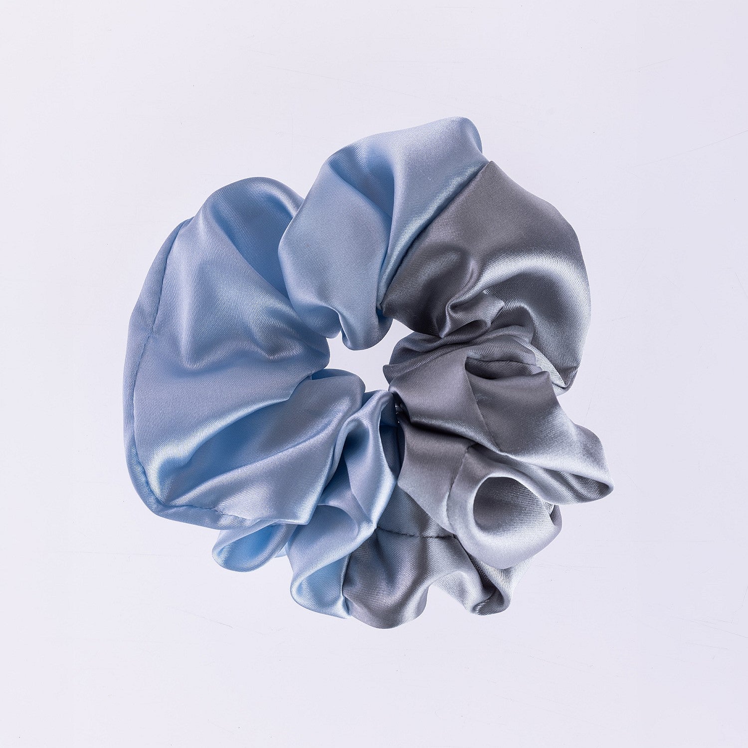Grace & Gild Shalah Two Tone Scrunchie Blue