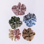 Grace & Gild Shalah Two Tone Scrunchie Blue